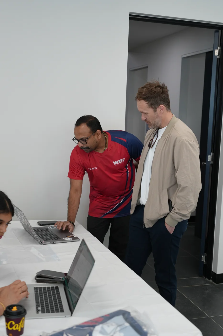 Clint and WBi President Arun K. P. Gopal at the tournament desk