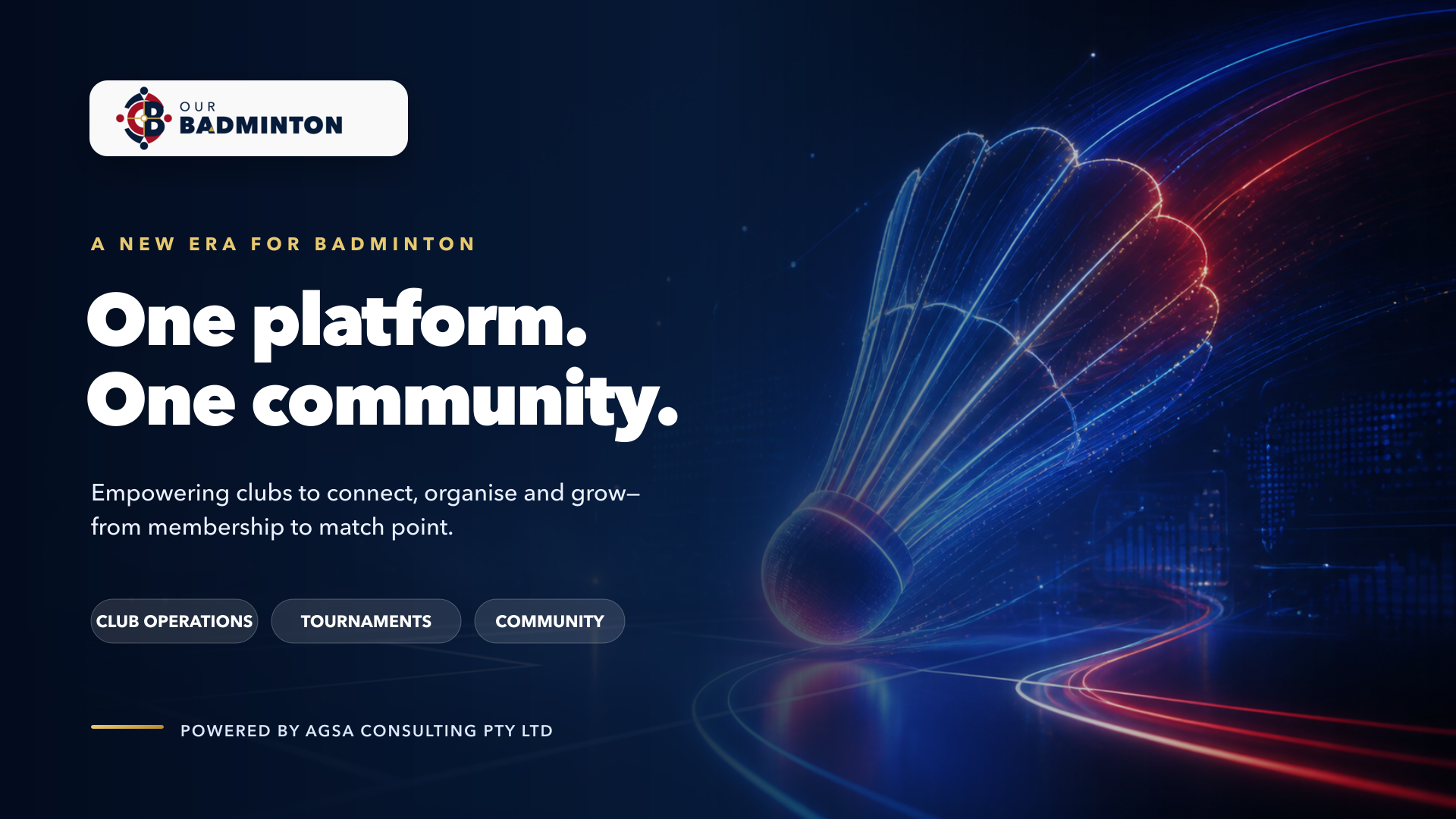 Our Badminton — one connected platform for badminton clubs, tournaments and communities